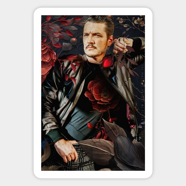 Pedro Pascal and the Red Rose Magnet by ZelleDa